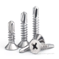 Countersunk head self drilling screws carbon steel